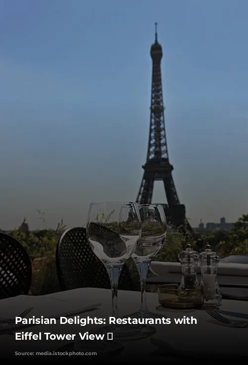 Parisian Delights:  Restaurants with an Eiffel Tower View 🗼