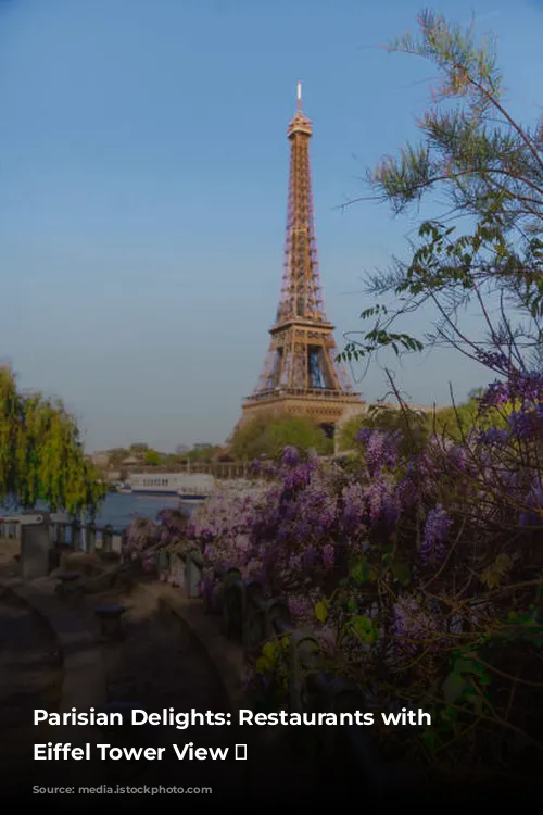 Parisian Delights:  Restaurants with an Eiffel Tower View 🗼