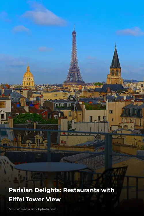 Parisian Delights: Restaurants with an Eiffel Tower View