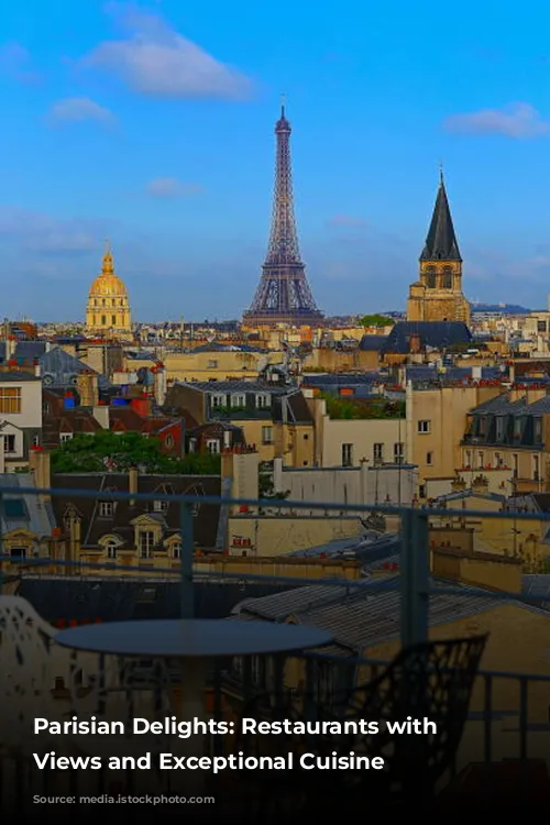 Parisian Delights: Restaurants with Stunning Views and Exceptional Cuisine