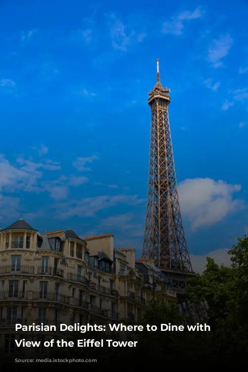 Parisian Delights: Where to Dine with a View of the Eiffel Tower