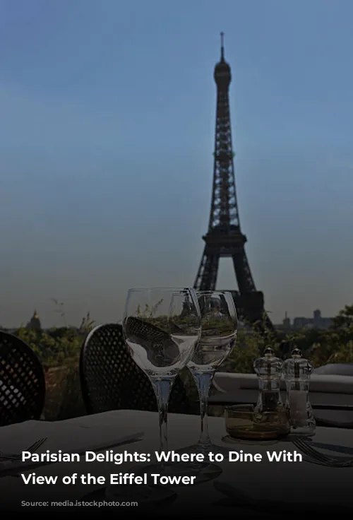 Parisian Delights: Where to Dine With a View of the Eiffel Tower