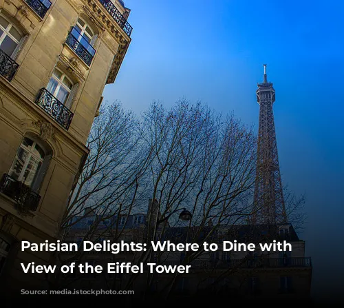 Parisian Delights: Where to Dine with a View of the Eiffel Tower