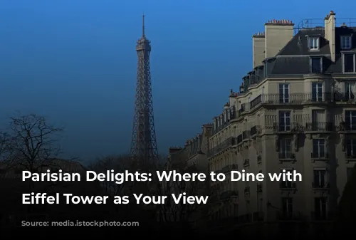 Parisian Delights: Where to Dine with the Eiffel Tower as Your View