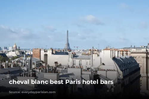 cheval blanc best Paris hotel bars 