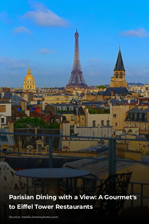 Parisian Dining with a View:  A Gourmet's Guide to Eiffel Tower Restaurants