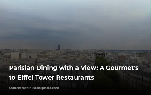 Parisian Dining with a View:  A Gourmet's Guide to Eiffel Tower Restaurants