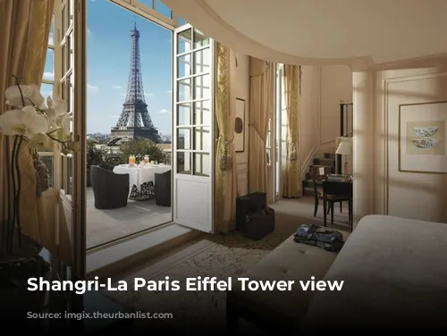 Shangri-La Paris Eiffel Tower view