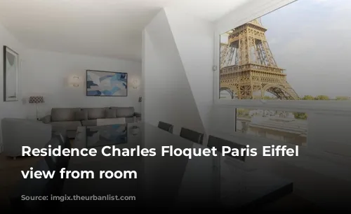 Residence Charles Floquet Paris Eiffel Tower view from room