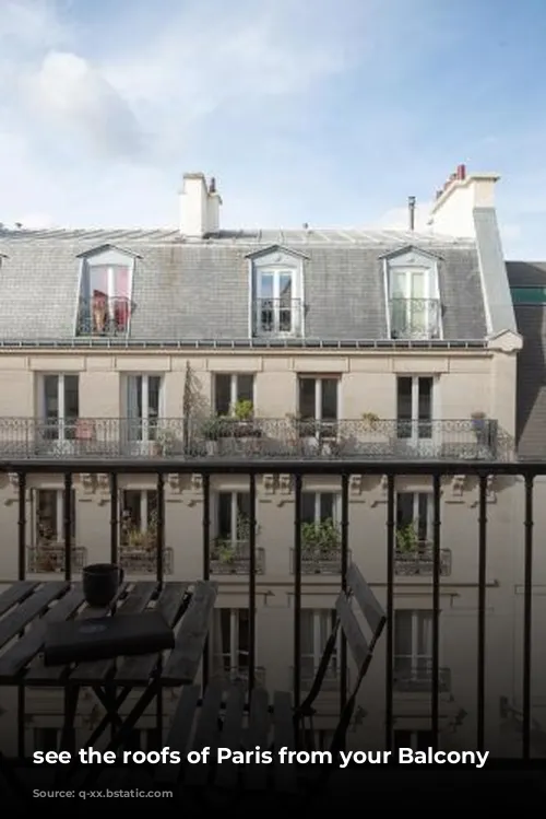 see the roofs of Paris from your Balcony