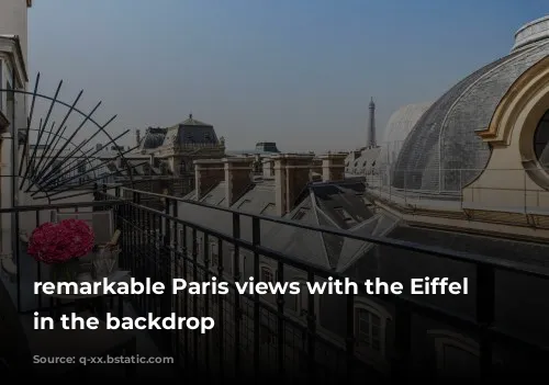 remarkable Paris views with the Eiffel Tower in the backdrop