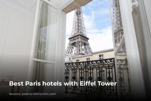 Best Paris hotels with Eiffel Tower views