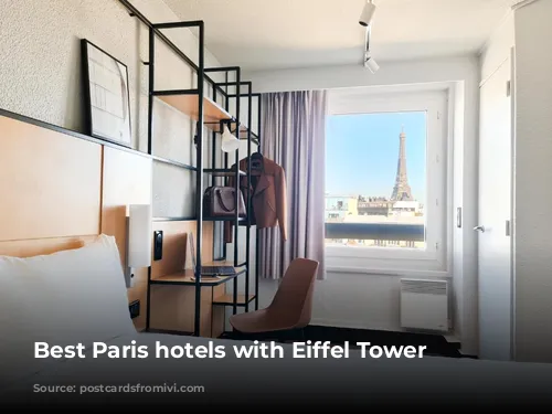 Best Paris hotels with Eiffel Tower views