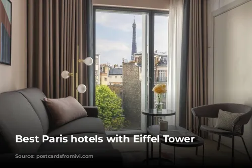 Best Paris hotels with Eiffel Tower views