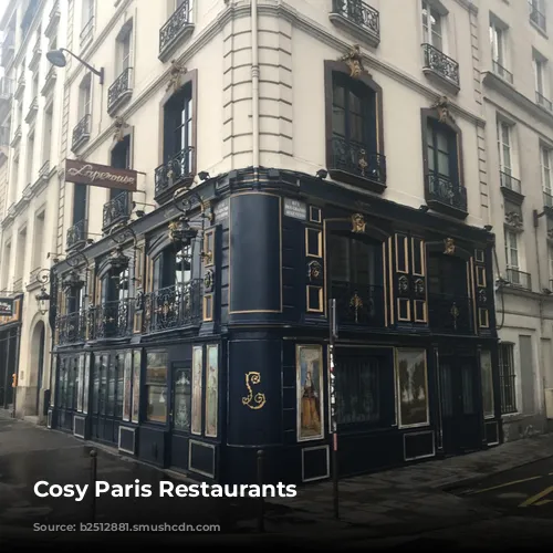 Cosy Paris Restaurants