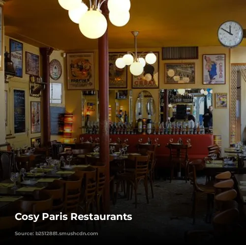 Cosy Paris Restaurants