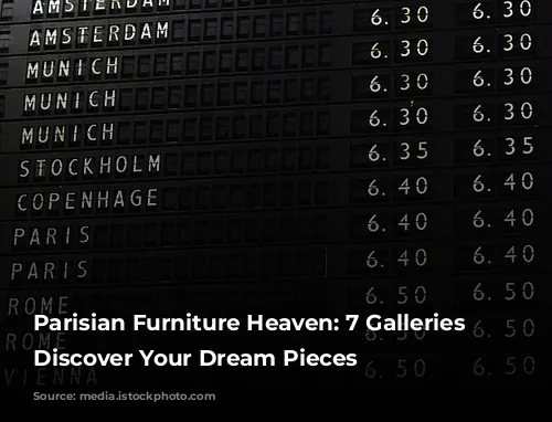 Parisian Furniture Heaven: 7 Galleries to Discover Your Dream Pieces