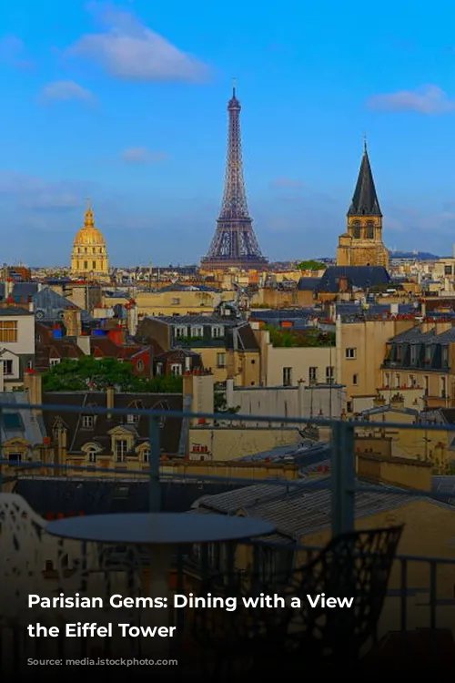 Parisian Gems: Dining with a View of the Eiffel Tower