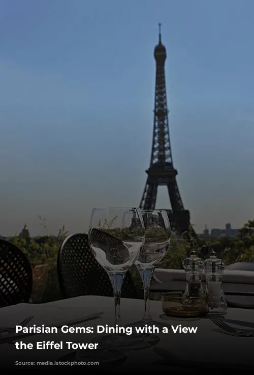 Parisian Gems: Dining with a View of the Eiffel Tower