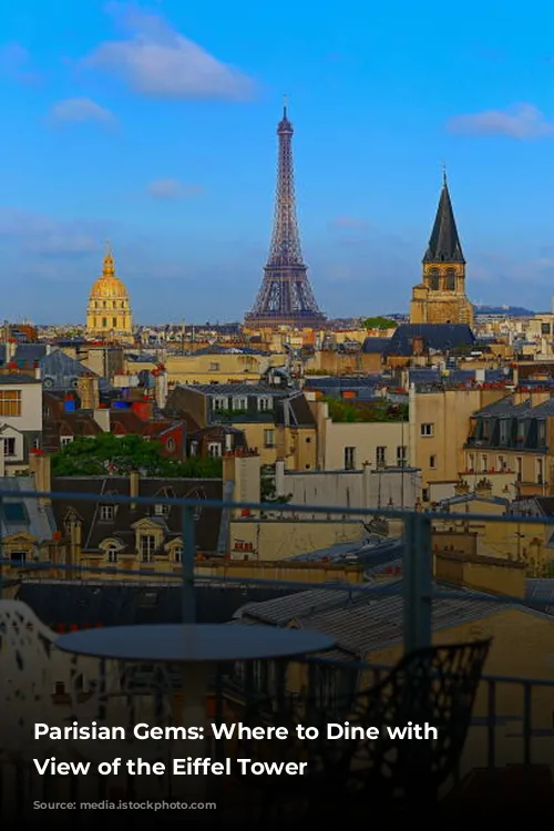 Parisian Gems: Where to Dine with a View of the Eiffel Tower