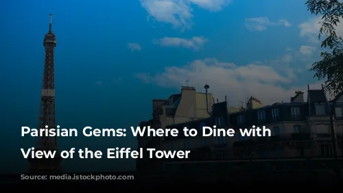 Parisian Gems: Where to Dine with a View of the Eiffel Tower