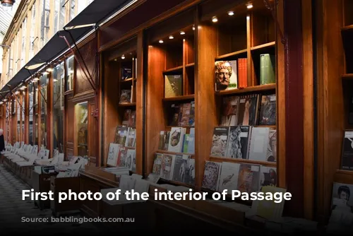 First photo of the interior of Passage Jouffrey