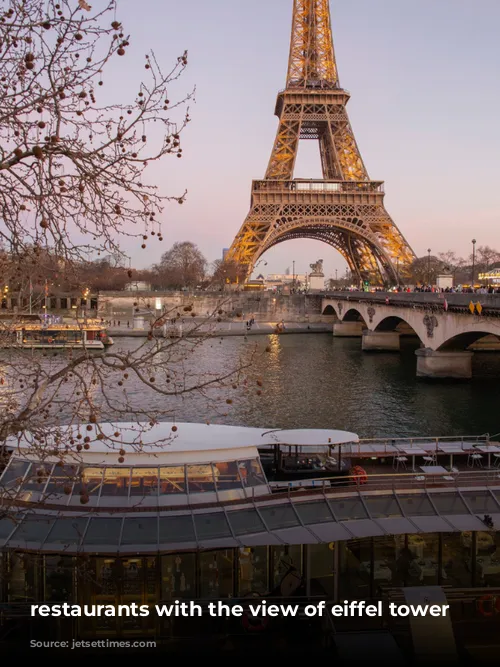 restaurants with the view of eiffel tower