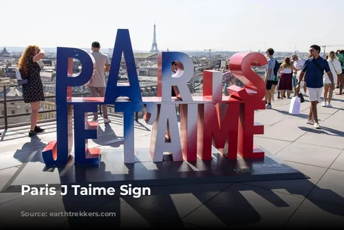 Paris J Taime Sign