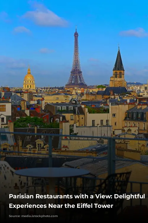 Parisian Restaurants with a View:  Delightful Dining Experiences Near the Eiffel Tower