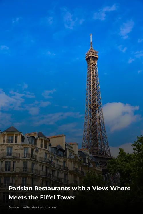 Parisian Restaurants with a View: Where Gastronomy Meets the Eiffel Tower