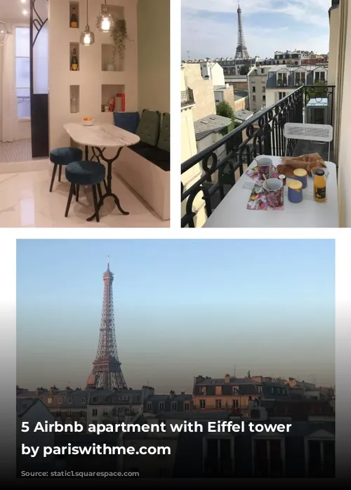 5 Airbnb apartment with Eiffel tower view by pariswithme.com