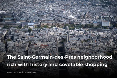 The Saint-Germain-des-Prés neighborhood is rich with history and covetable shopping opportunities.  