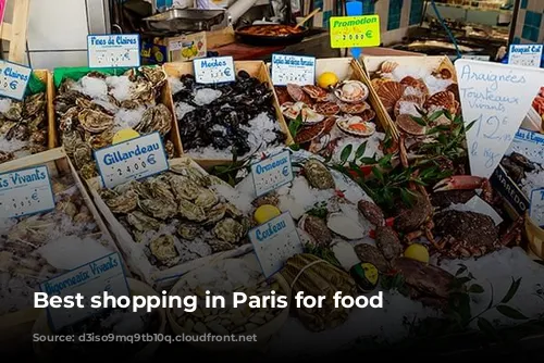 Best shopping in Paris for food