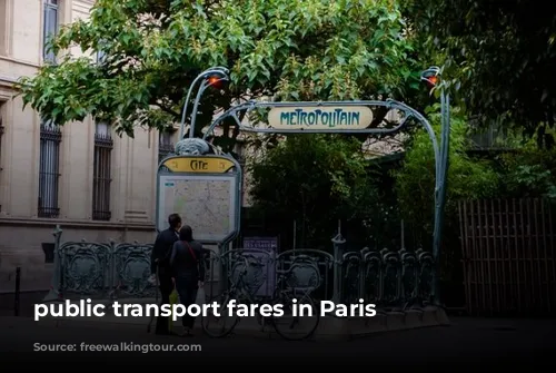 public transport fares in Paris