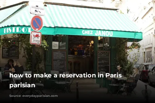 how to make a reservation in Paris everyday parisian 