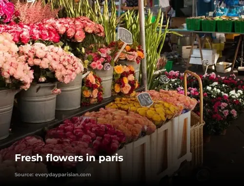 Fresh flowers in paris