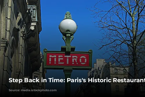 Step Back in Time: Paris's Historic Restaurants