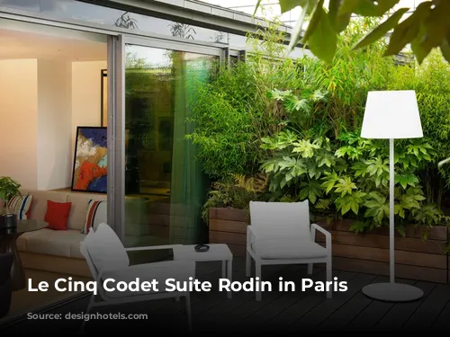 Le Cinq Codet Suite Rodin in Paris