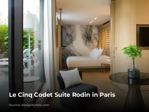 Le Cinq Codet Suite Rodin in Paris