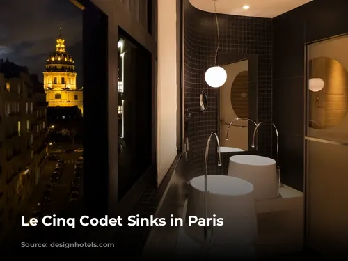 Le Cinq Codet Sinks in Paris