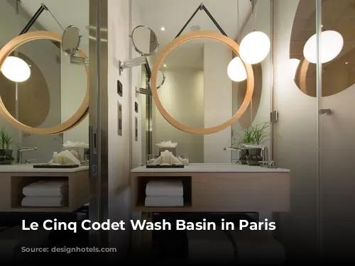 Le Cinq Codet Wash Basin in Paris