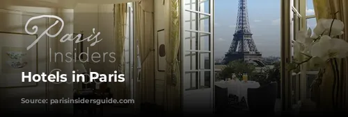 Hotels in Paris