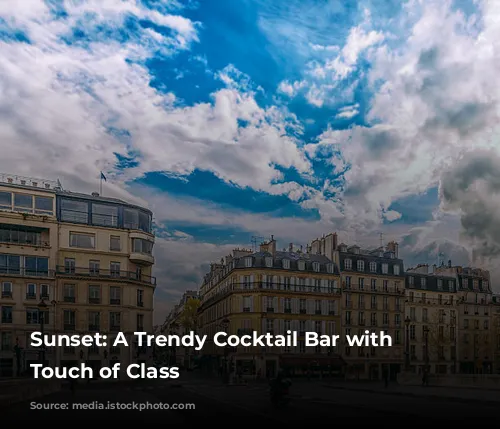 Sunset: A Trendy Cocktail Bar with a Touch of Class