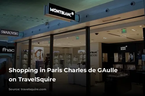 Shopping in Paris Charles de GAulle airport on TravelSquire