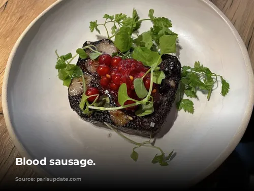 Blood sausage.