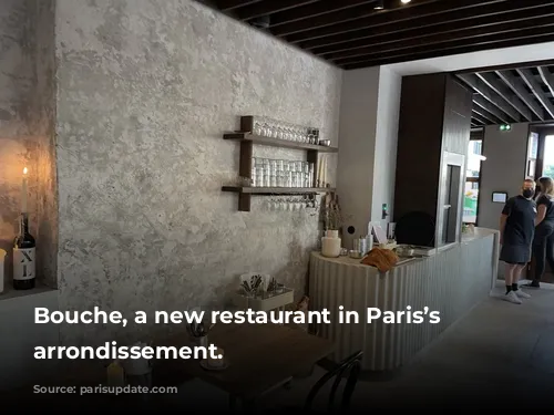 Bouche, a new restaurant in Paris’s 11th arrondissement.