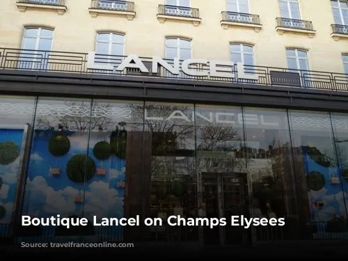 Boutique Lancel on Champs Elysees