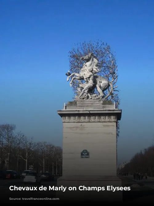 Chevaux de Marly on Champs Elysees