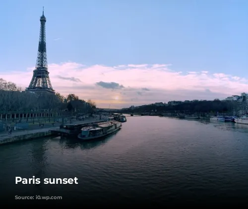 Paris sunset