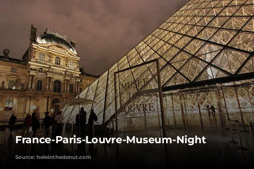 France-Paris-Louvre-Museum-Night